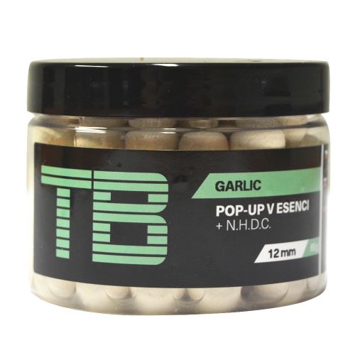 TB Baits Plávajúce Boilie Pop-Up White Garlic + NHDC 65 g