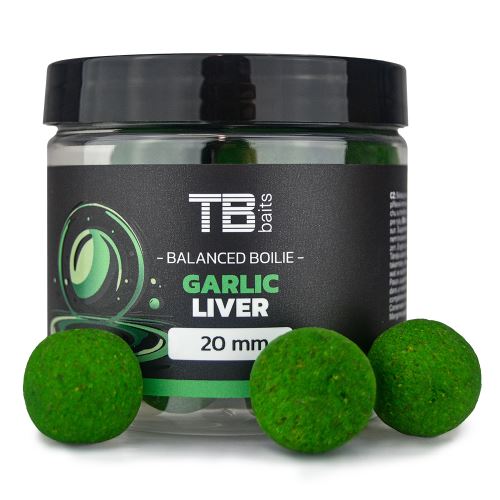 TB Baits Balanced Boilie + Atractor Garlic Liver 100 gr