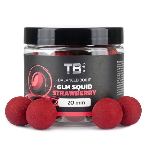 TB Baits Balanced Boilie + Atractor GLM Squid Strawberry 100 gr