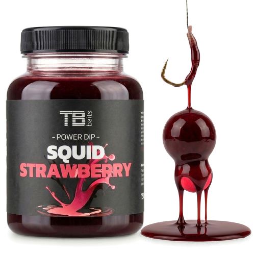 TB Baits Power Dip GLM Squid Strawberry 150 ml