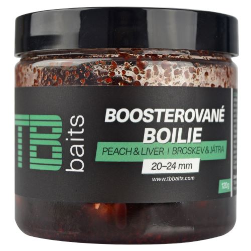 TB Baits Boosted Boilie Peach Liver 120 g 20-24 mm