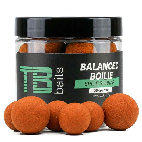 TB Baits Balanced Boilie + Atraktor Spice Shrimp 100 g 20-24 mm